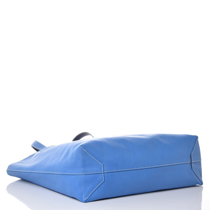 Hermes Veau Sikkim Double Sens 45 Tote Bleu Sapphire Paradis 8 of 13