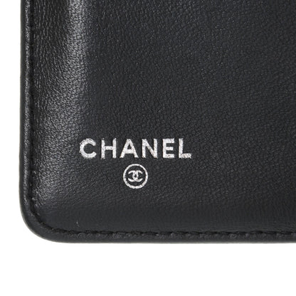Chanel Lambskin Quilted Boy Large Zip Pocket Wallet Dark Grey 6 of 8