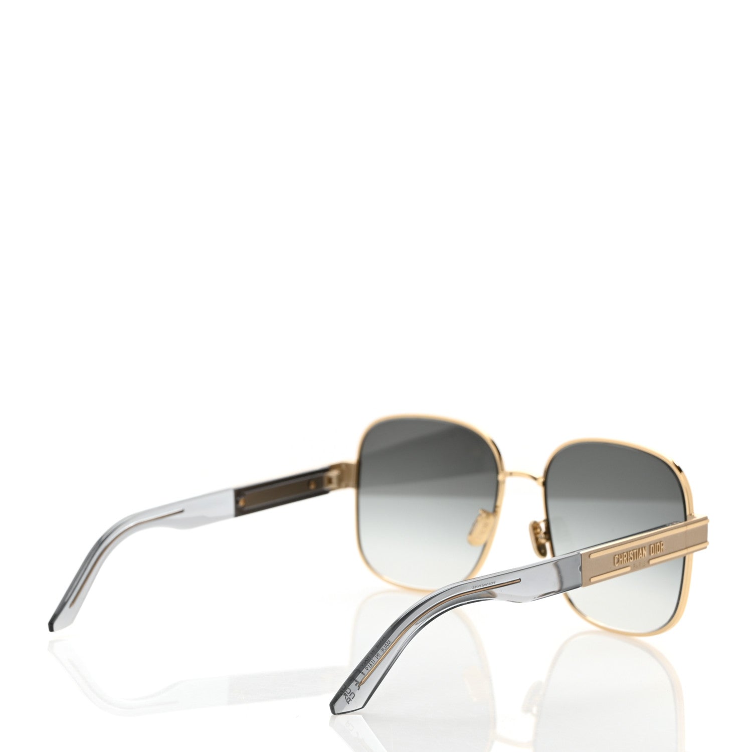 Christian Dior Diorsignature S5U Square Sunglasses Gold 4 of 7