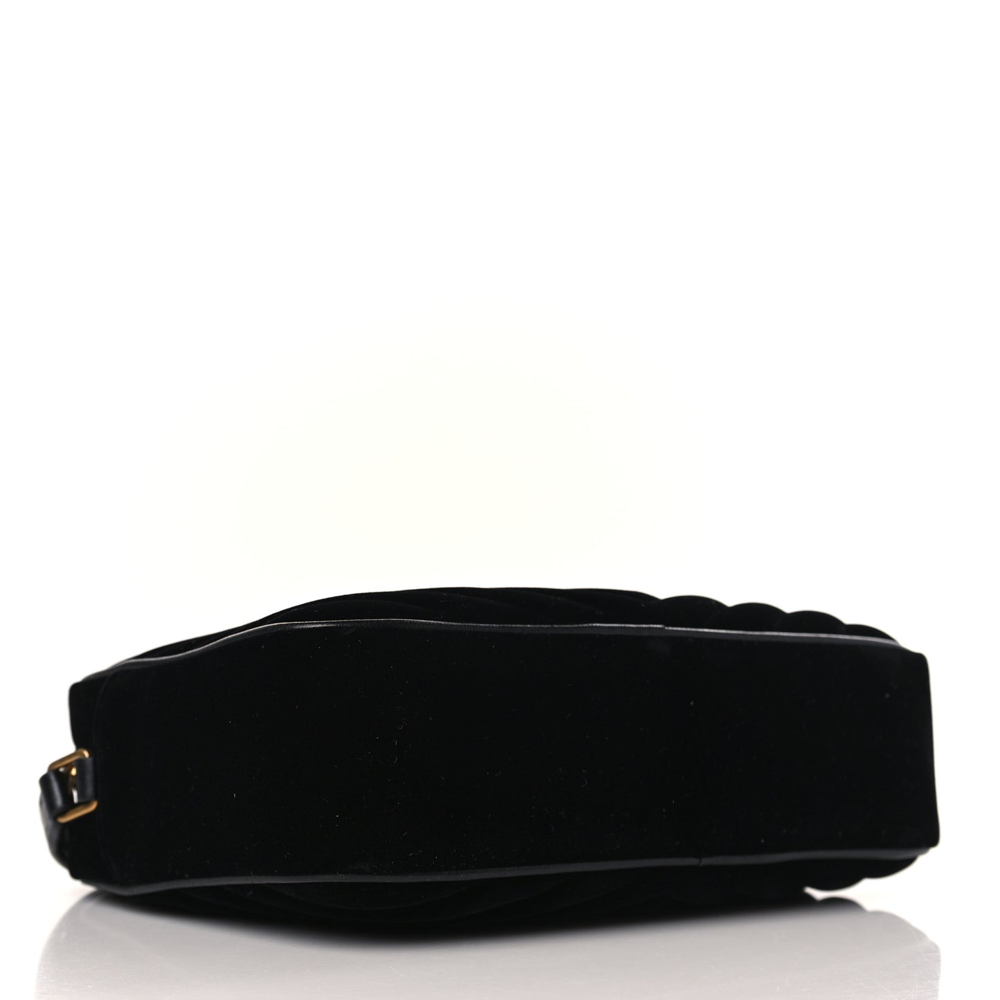 Velvet Matelasse Monogram Lou Camera Bag Black