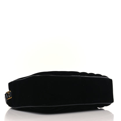 Saint Laurent Velvet Matelasse Monogram Lou Camera Bag Black 4 of 9