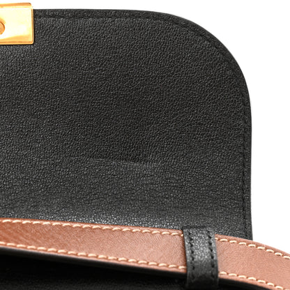Gucci GG Supreme Monogram New Sakai Lux Calfskin Mini Padlock Flap Pocket Shoulder Bag Beige Ebony Black Cuir 11 of 12