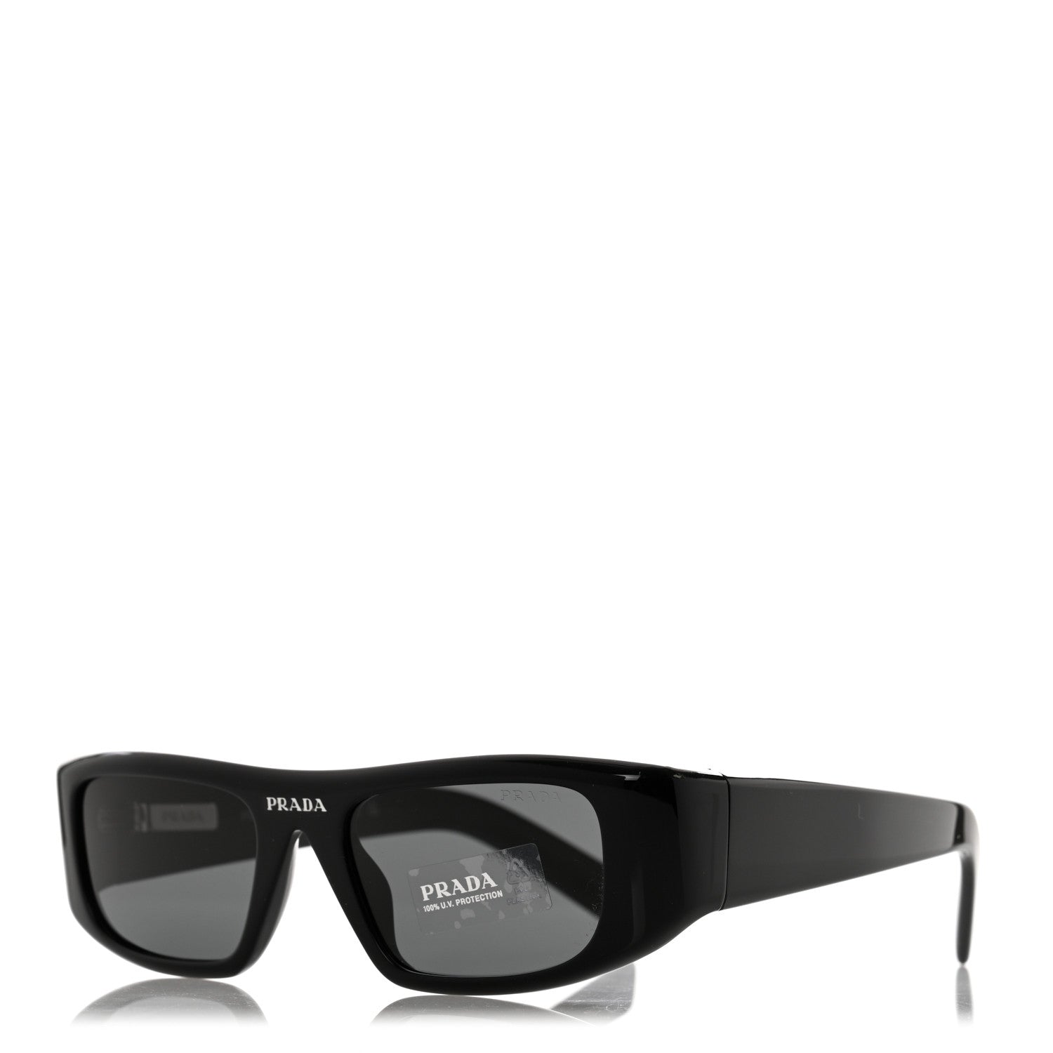 Prada Acetate Sunglasses SPR 20W Black 1 of 8