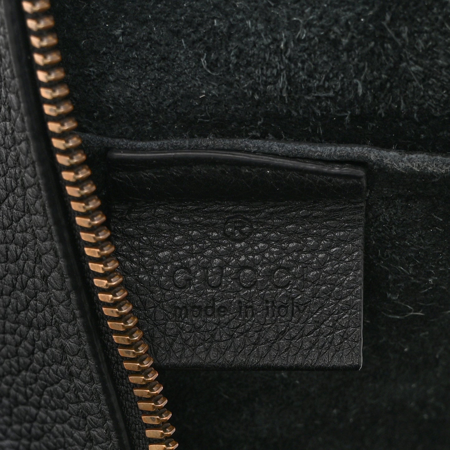 Pebbled Calfskin Medium Logo Portfolio Clutch Black