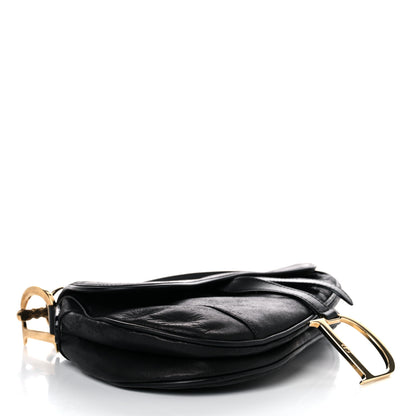 Christian Dior Calfskin Saddle Bag Black 3 of 24