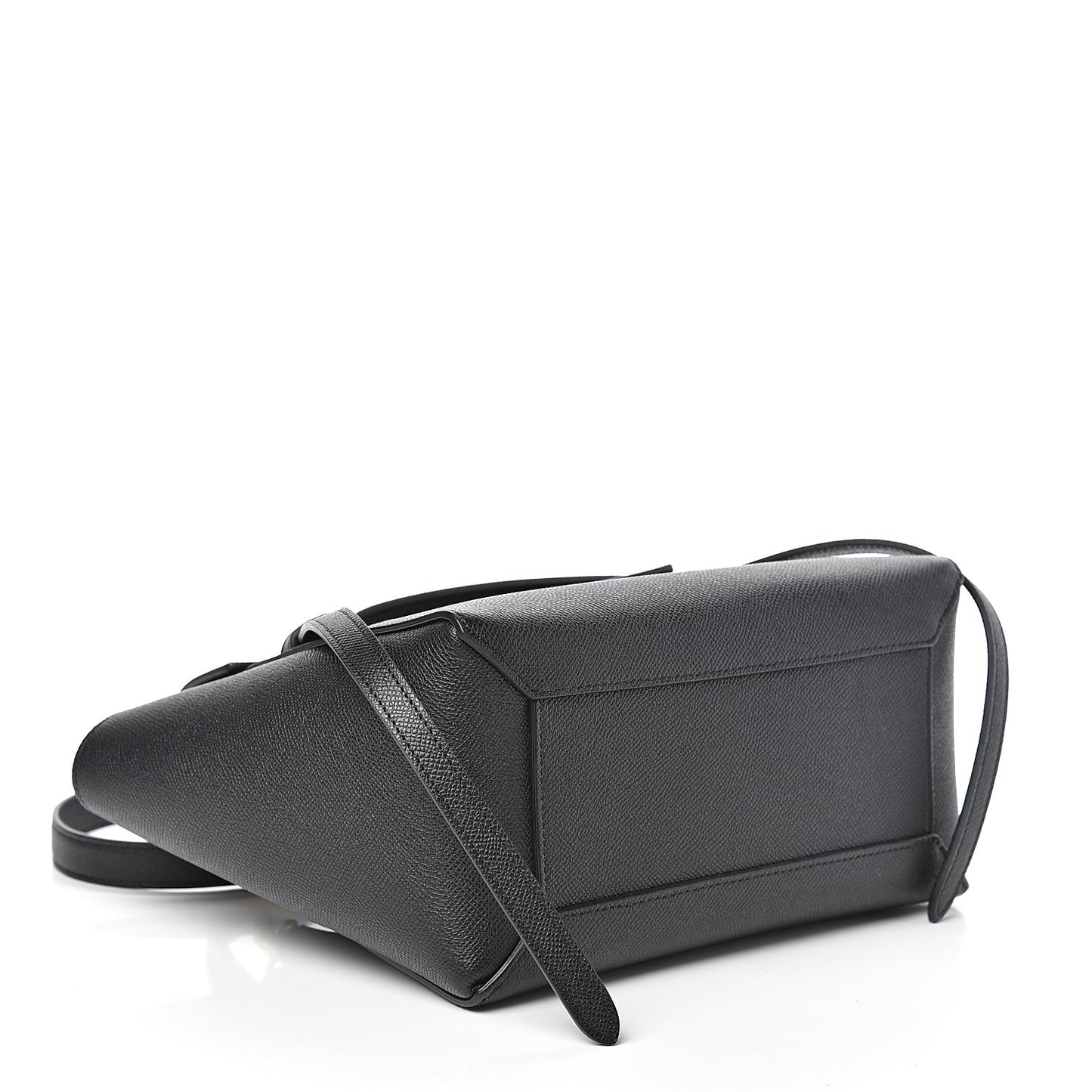 Grained Calfskin Micro Belt Bag Black