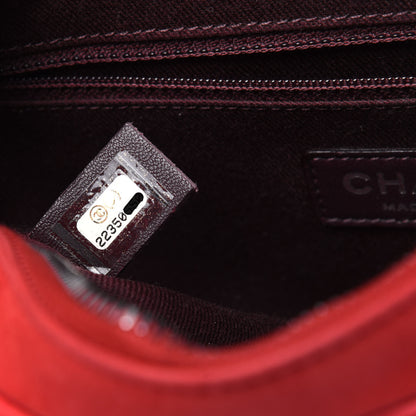 Chanel Glazed Calfskin Quilted Small Day Trip Flap Red 7 of 15