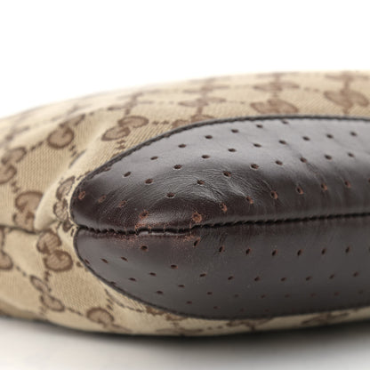 Gucci Monogram Calfskin Perforated Medium Flat Messenger Bag Dark Brown 9 of 11