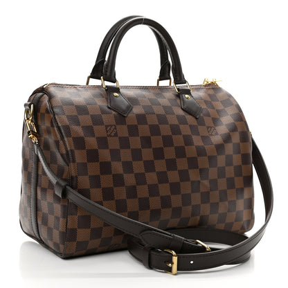 Louis Vuitton Damier Ebene Speedy Bandouliere 30 3 of 10