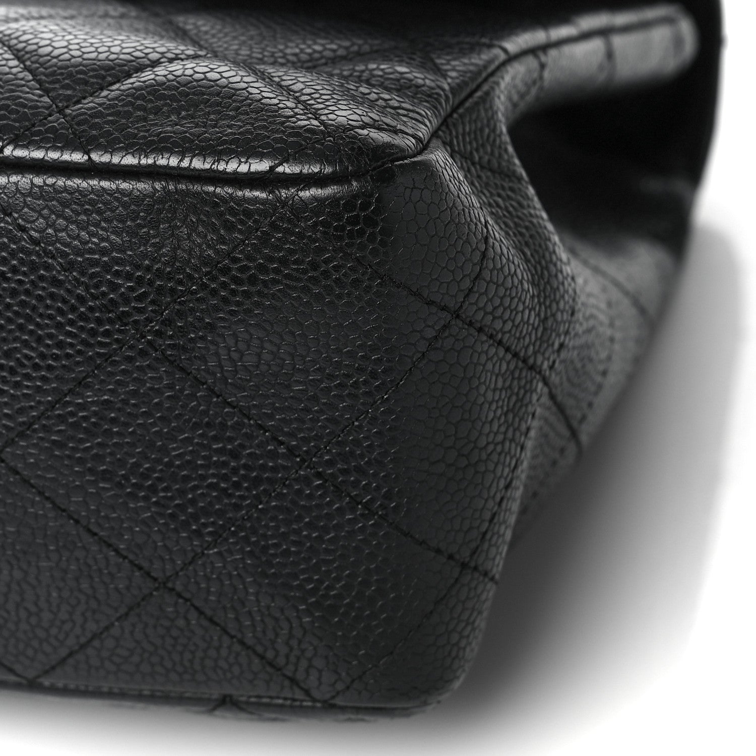 Chanel Caviar Quilted Jumbo Single Flap Black 9 of 10