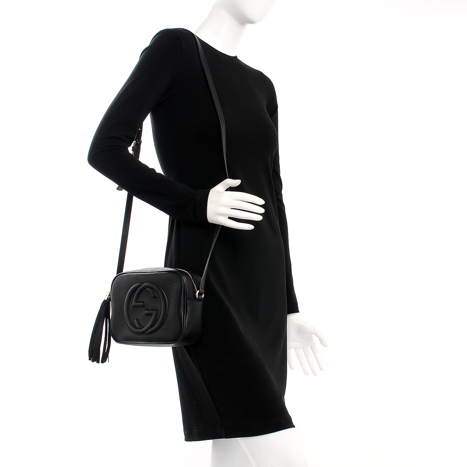 Gucci Pebbled Calfskin Small Soho Disco Bag Black 2 of 7