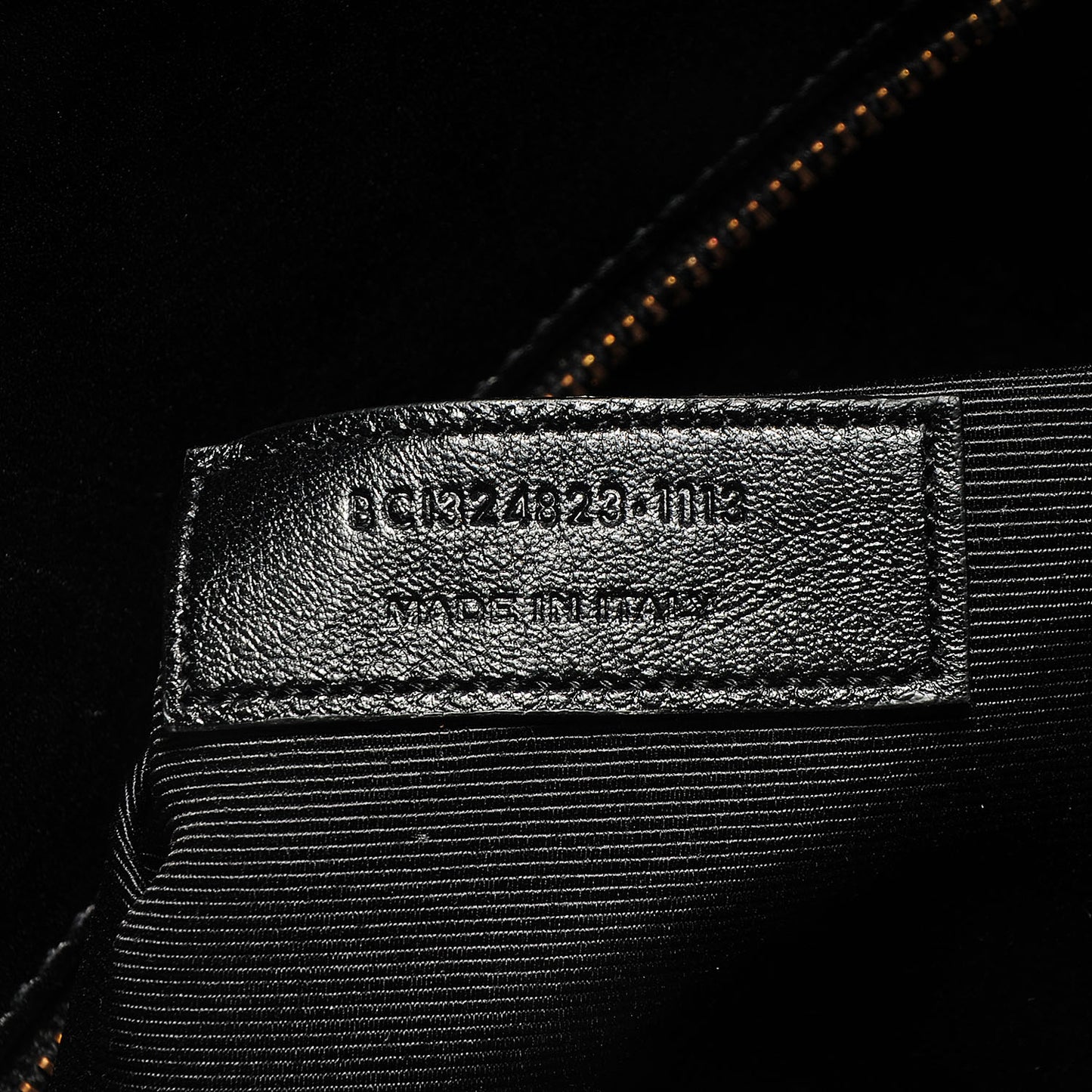 Calfskin Small Sac De Jour Black