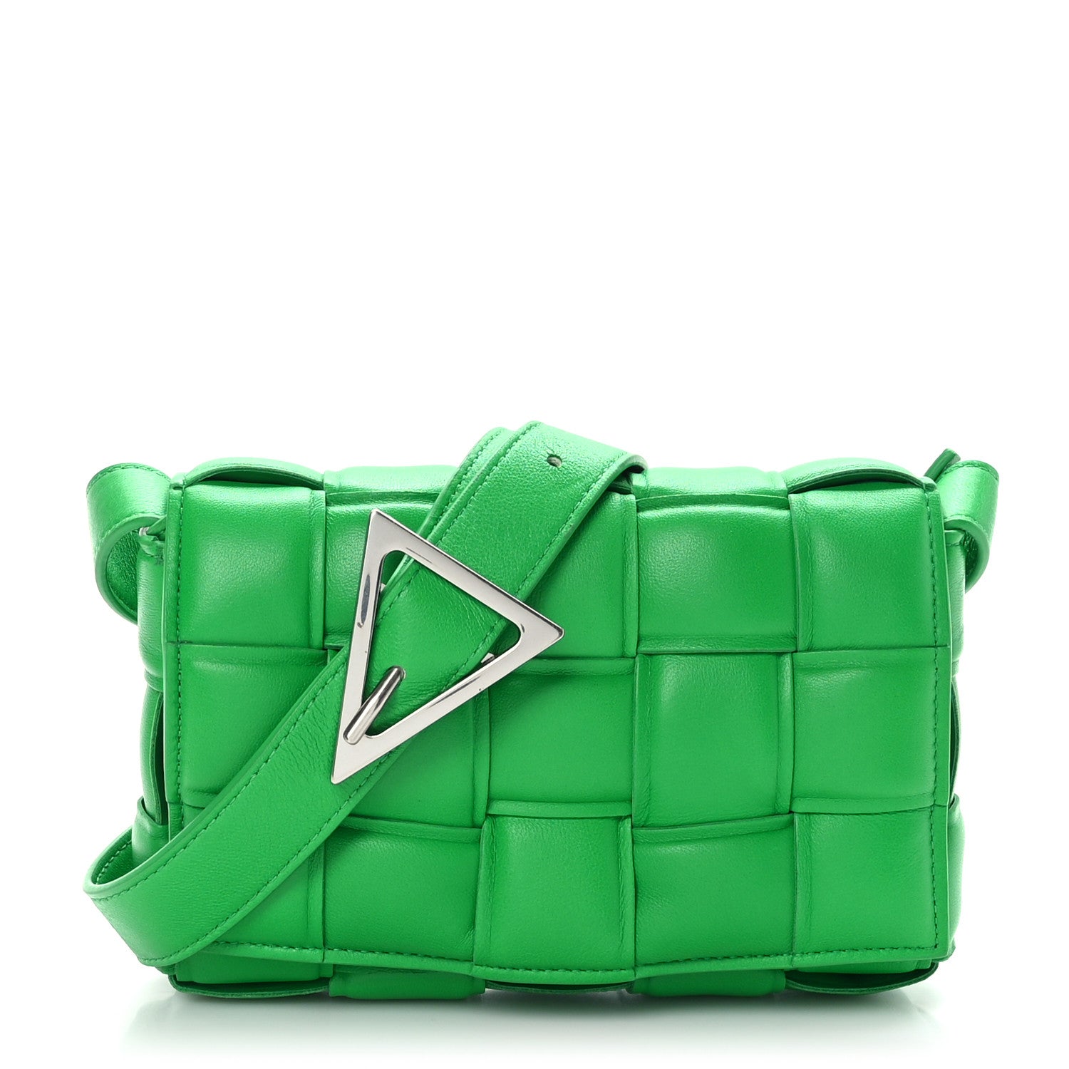 Bottega Veneta Nappa Maxi Intreccio Small Padded Cassette Crossbody Bag Parakeet 1 of 8