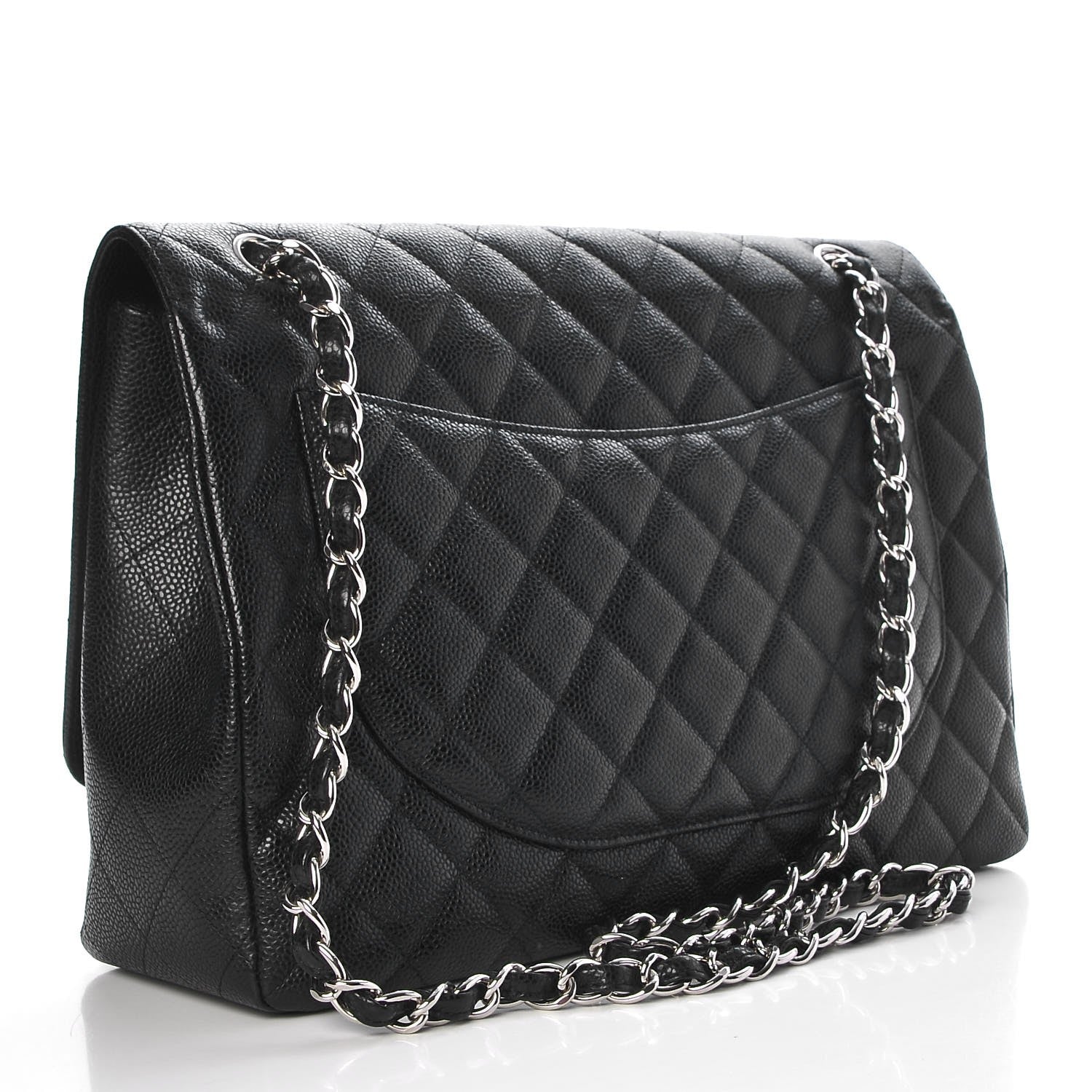 Chanel Caviar Quilted Maxi Single Flap Black 3 of 8