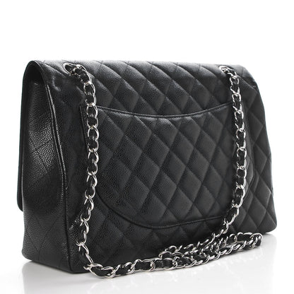 Chanel Caviar Quilted Maxi Single Flap Black 3 of 8