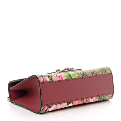 Gucci GG Supreme Monogram Blooms Small Padlock Shoulder Bag Beige Multicolor Dry Rose 4 of 13