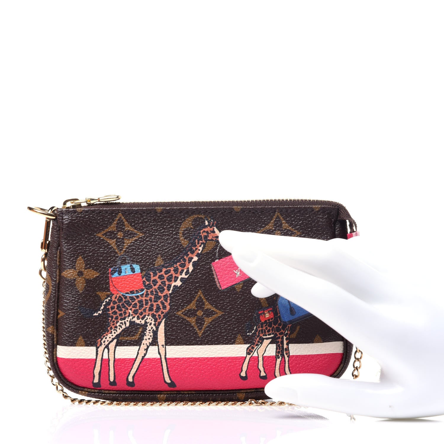 Louis Vuitton Monogram 2017 Christmas Animation Mini Pochette Accessories 2 of 12