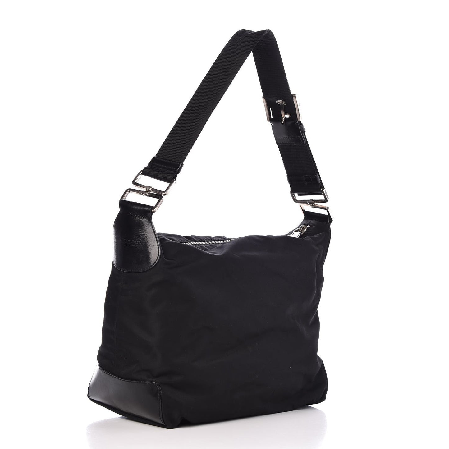 Nylon Vela Shoulder Bag Black
