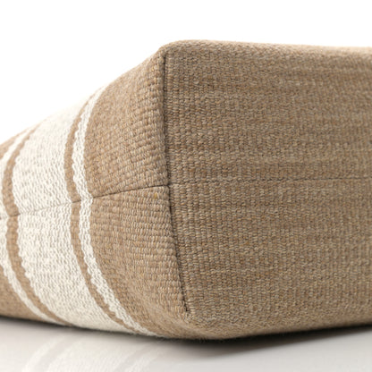 Celine Textile Calfskin Horizontal Cabas Beige Tan 8 of 10