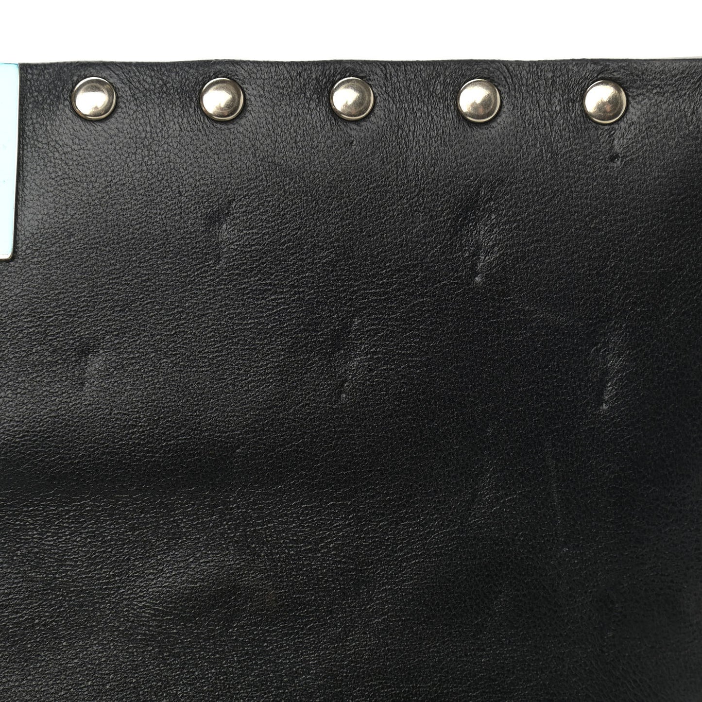 Metallic Nappa Rockstud Spike Wallet on Chain Mekong