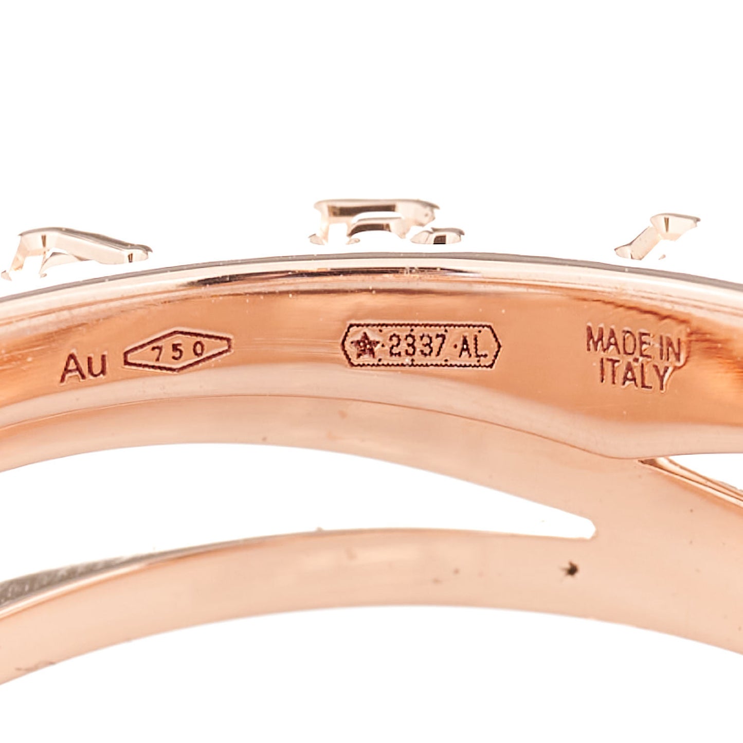 18K Rose Gold B.Zero1 Legend Three-Band Ring 57 8