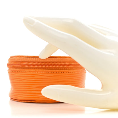 Louis Vuitton Epi Ecrin Bijoux 10cm Jewelry Box Mandarin 2 of 7