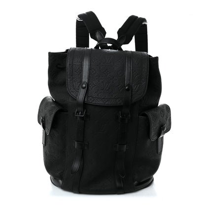 Louis Vuitton Taurillon Monogram Christopher PM Backpack Black 1 of 11