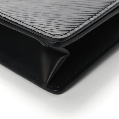 Louis Vuitton Epi Twist Belt Chain Wallet Black 6 of 8