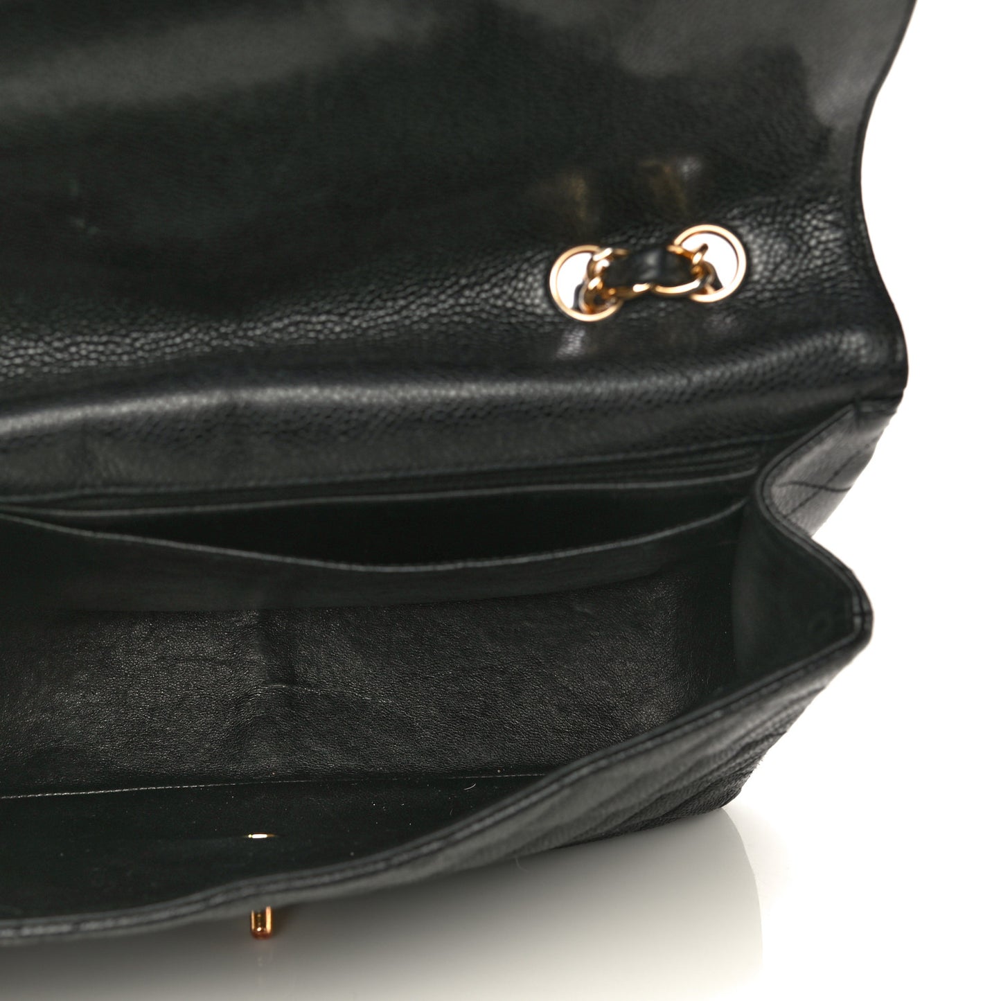 Caviar Quilted Jumbo Single Flap Black
