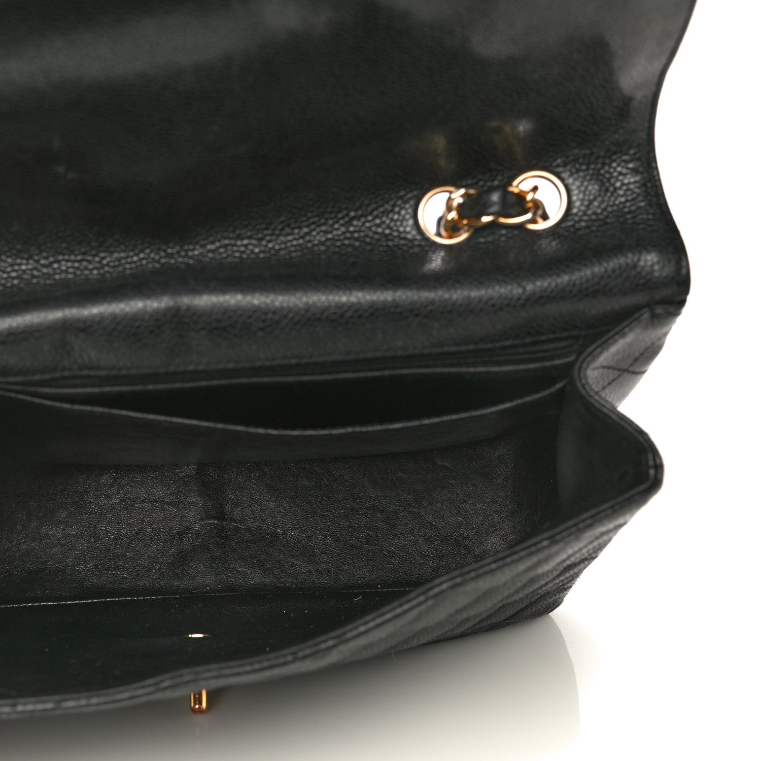 Chanel Caviar Quilted Jumbo Single Flap Black 4 of 25