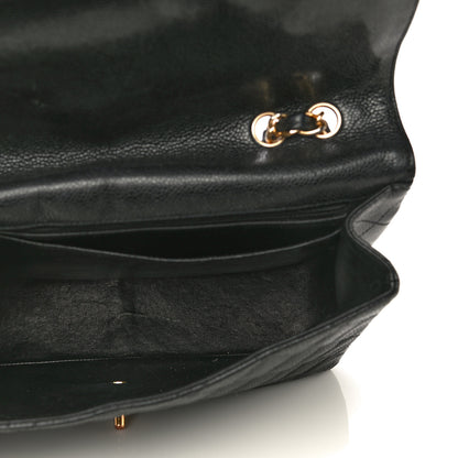 Chanel Caviar Quilted Jumbo Single Flap Black 4 of 25