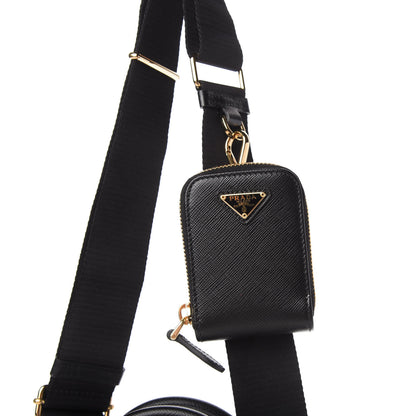 Prada Saffiano Lux Micro Galleria Shoulder Bag Black 10 of 10