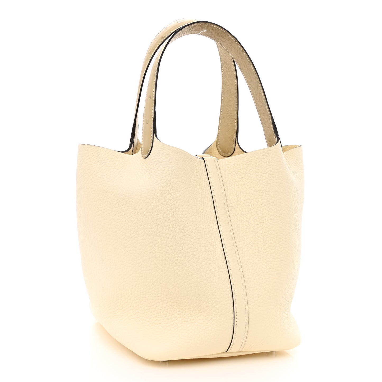 Taurillon Clemence Ostrich Touch Picotin Lock 22 Nata Trench