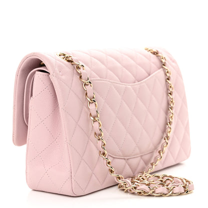 Chanel Caviar Quilted Medium Double Flap Light Pink 3 of 11