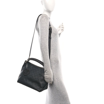 Louis Vuitton Mahina Beaubourg Hobo MM Black 2 of 9