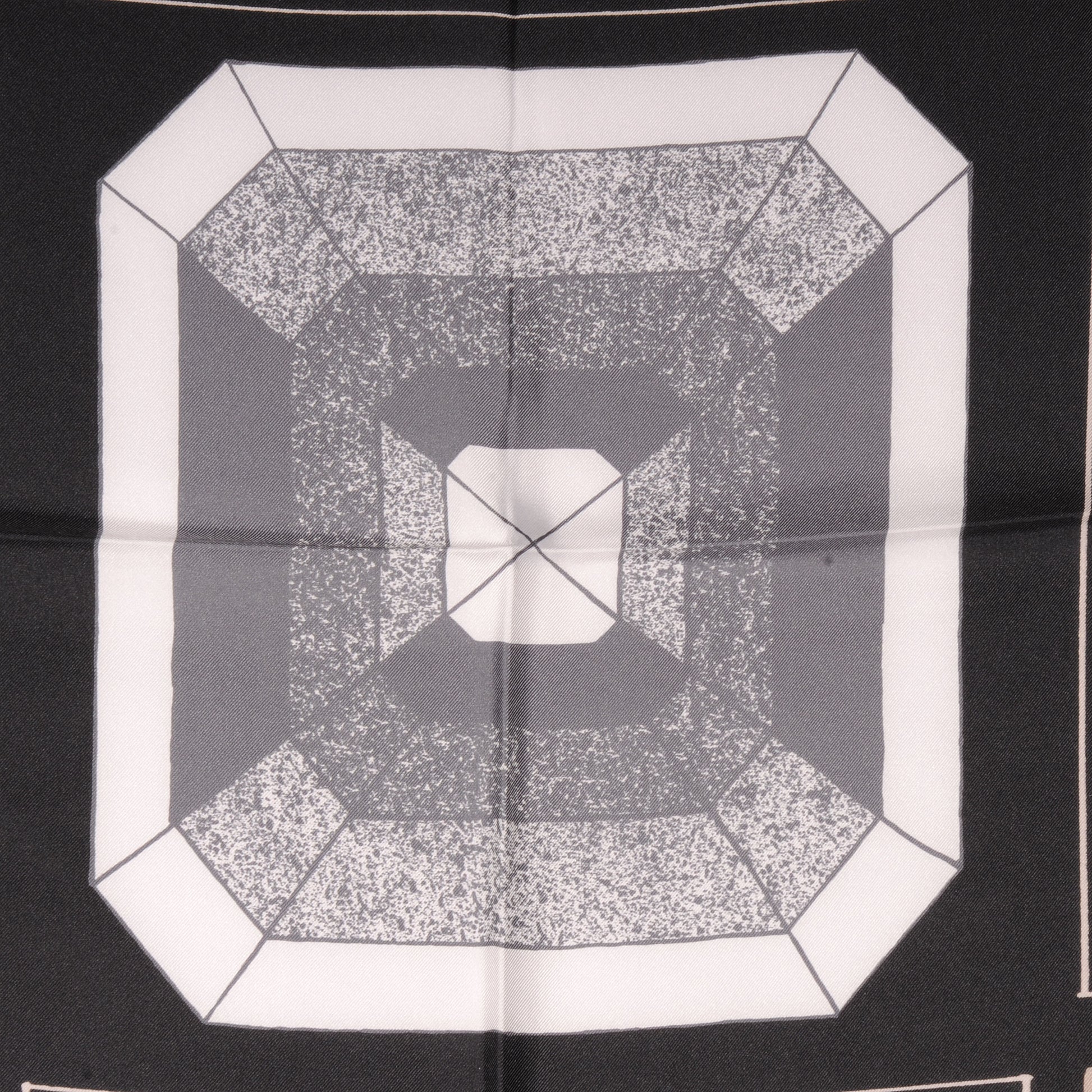 Chanel Silk Jacket Camellia CC Iconic Symbols Scarf 1 of 5