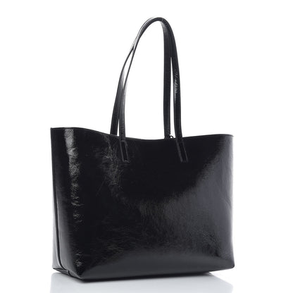 Saint Laurent Patent Calfskin Large Shopping Tote Black 4 of 11
