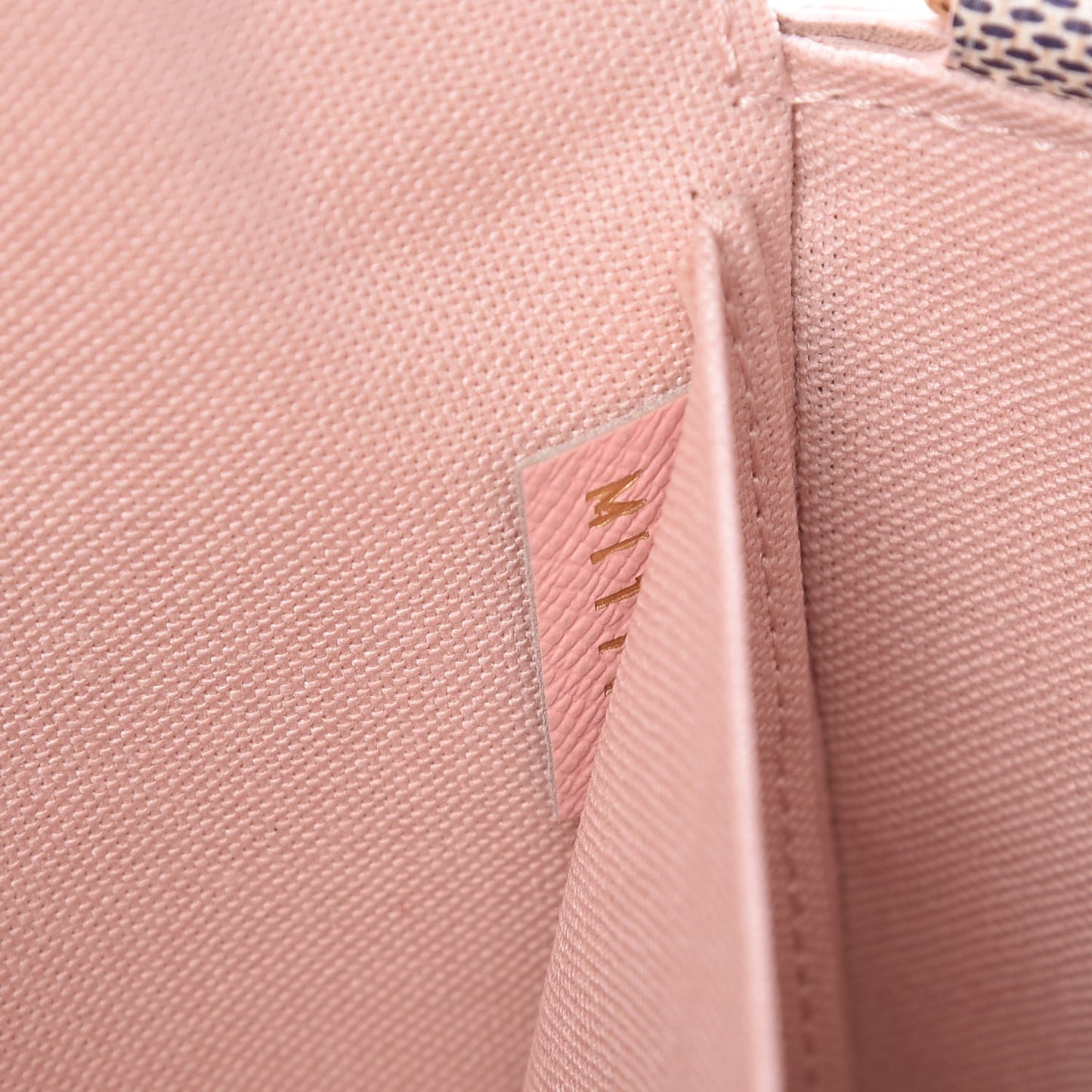 Damier Azur Calfskin Pochette Felicie Eau de Rose