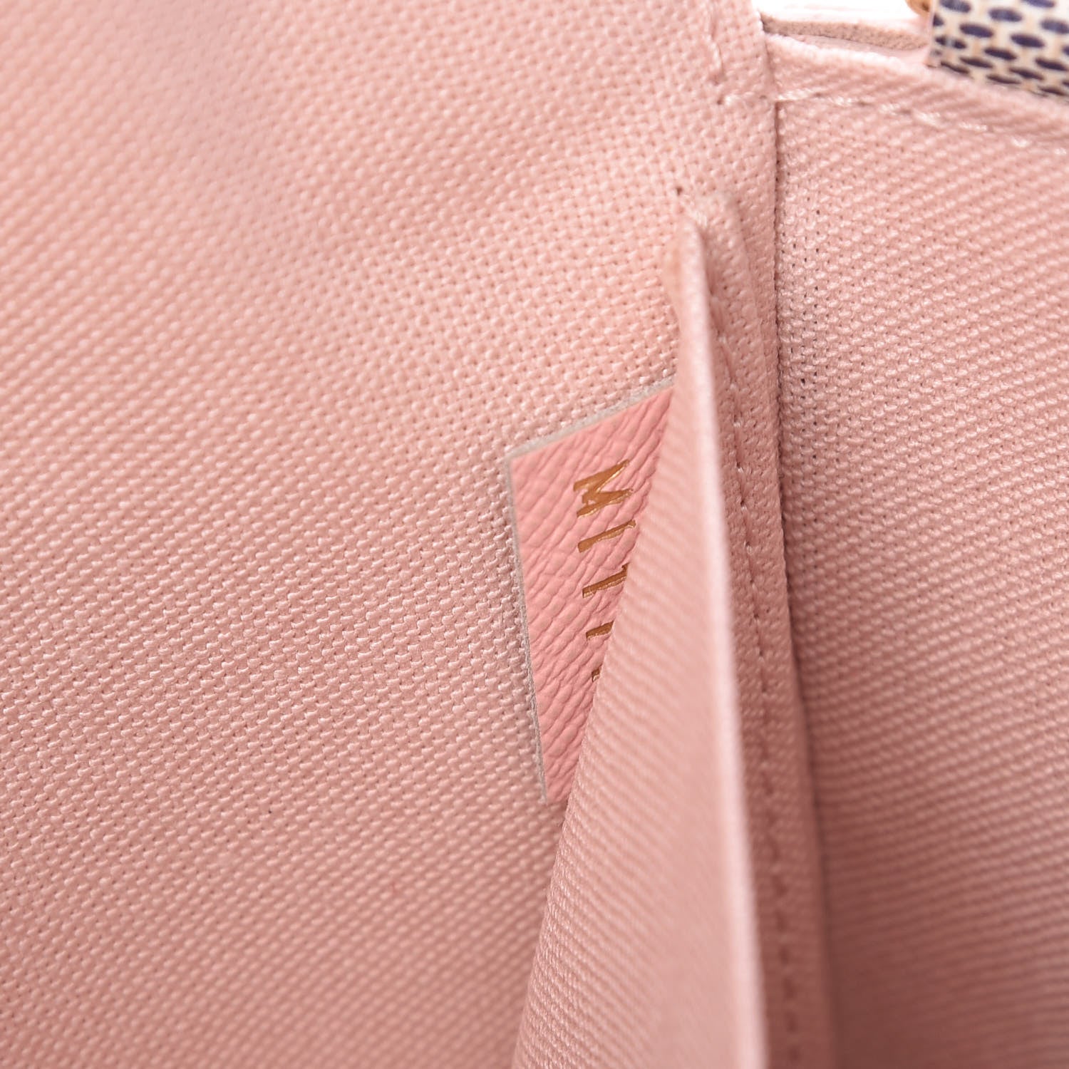 Louis Vuitton Damier Azur Calfskin Pochette Felicie Eau de Rose 10 of 12