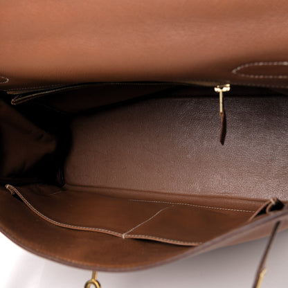 Hermes Courchevel Kelly Retourne 32 Gold 4 of 8