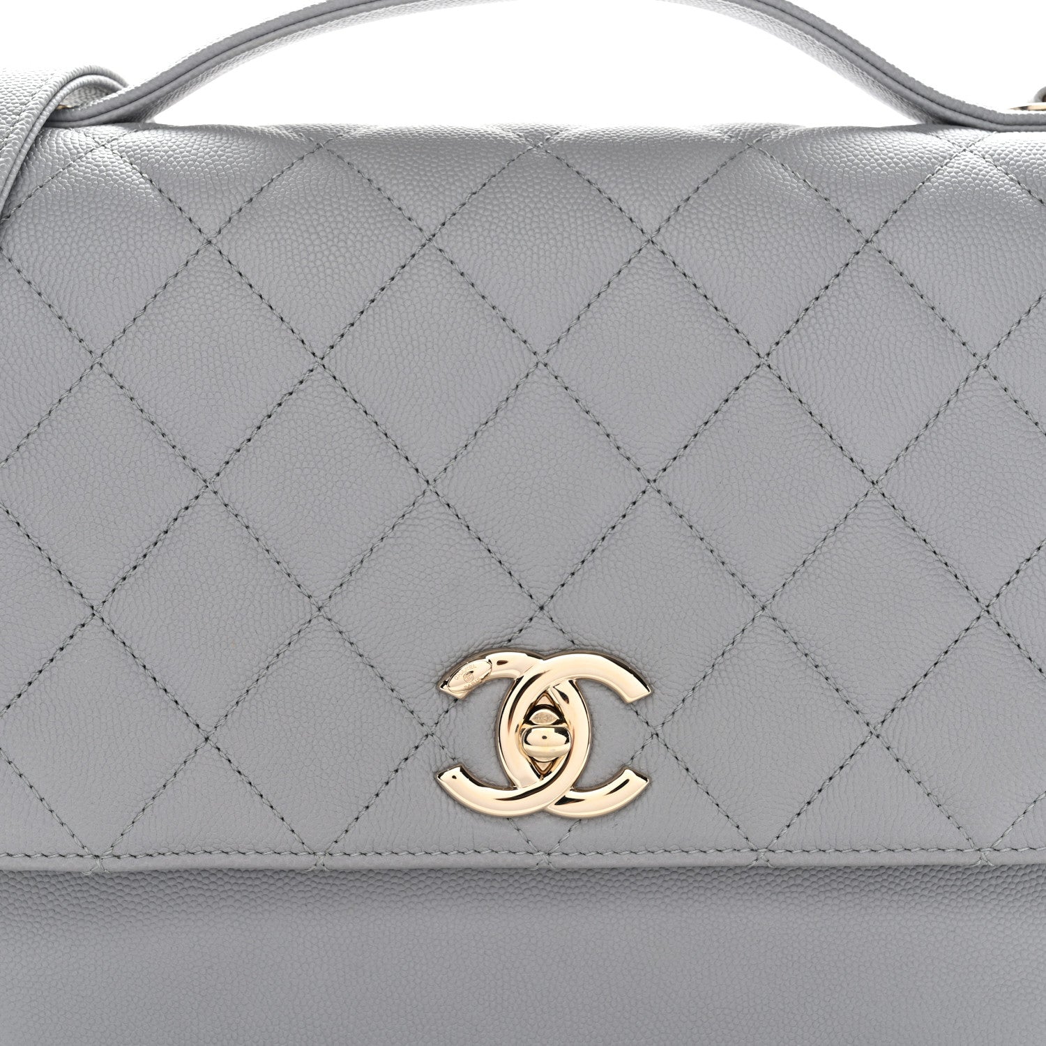 Chanel Caviar Quilted Large Business Affinity Flap Grey 8 of 11