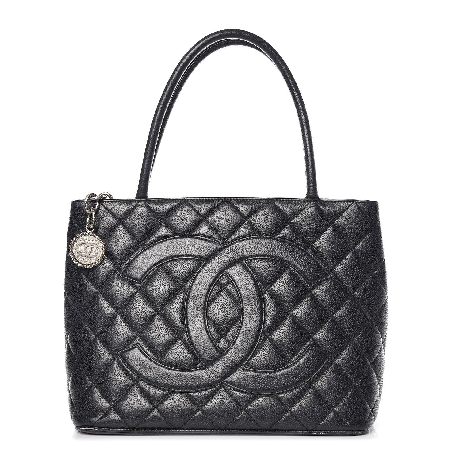 Chanel Caviar Quilted Medallion Tote Black 1 of 15