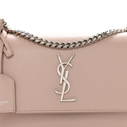 Saint Laurent Calfskin Medium Monogram Sunset Marble Pink 8 of 13