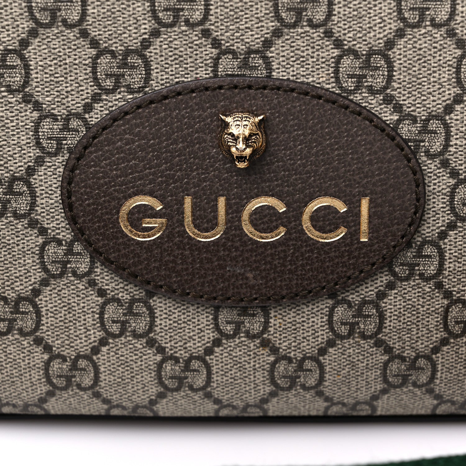 Gucci GG Supreme Monogram Web Neo Vintage Shoulder Bag Beige New Acero Crop 12 of 13