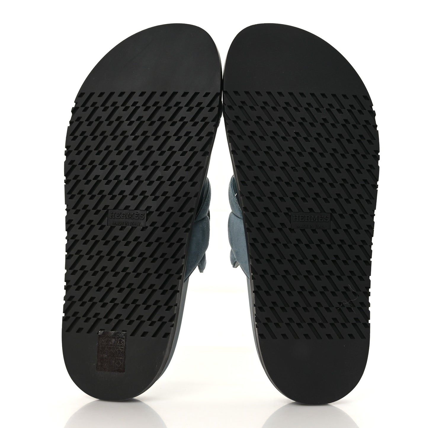 Suede Goatskin Extra Sandals 38 Bleu Pinede