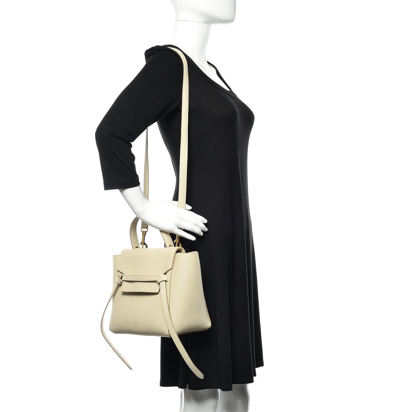 Grained Calfskin Micro Belt Bag Linen