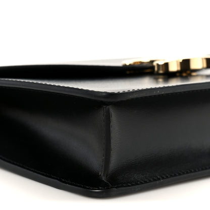 Celine Shiny Calfskin Triomphe Margo Wallet on Chain Black 9 of 10