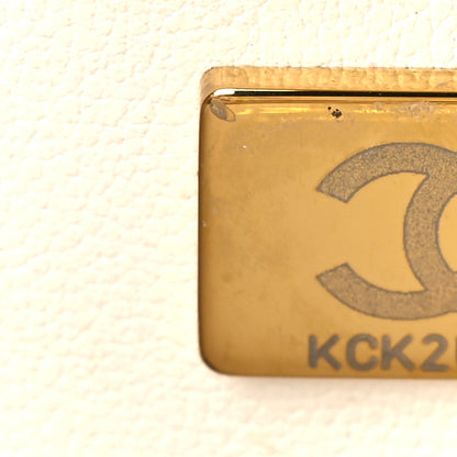 Chanel Metallic Lambskin Viscose Woven Small Camera Case White Gold 7 of 12