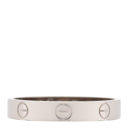 Cartier 18K White Gold 3.5mm LOVE Wedding Band Ring 59 8.75 1 of 5