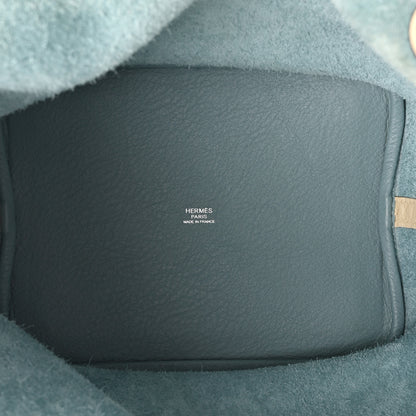 Hermes Taurillon Clemence Picotin 22 MM Ciel Parchemin 5 of 12